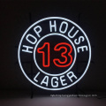 Round Shape No PVC Beer Oem Neon Sign